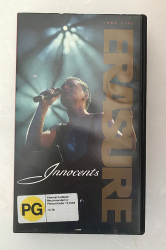 Erasure - Inocents Vhs Original Impecable! - Made In England