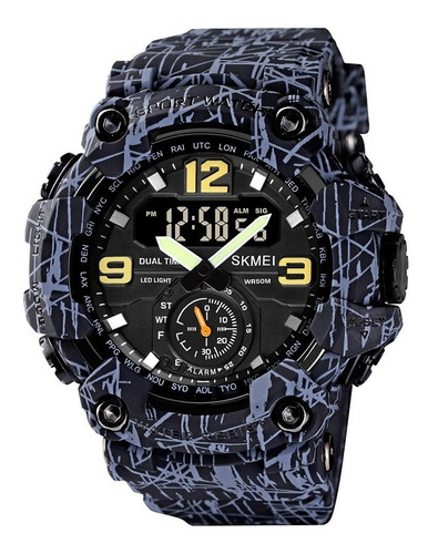 Reloj Hombre Skmei 1637 Deportivo Sumergible Cronometro 