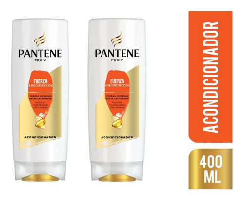  Pack 2 Acondicionador Pantene Fuerza Y Reconstrucción 400ml