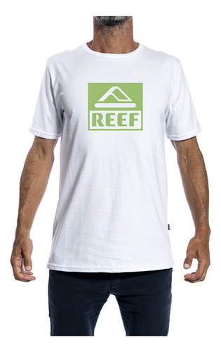 Reef Classic S Block Tee Blanco / Verde Remera