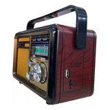 Radio Am Fm Parlante Usb Retro Recargable Bluetooth ¡ Mp3!