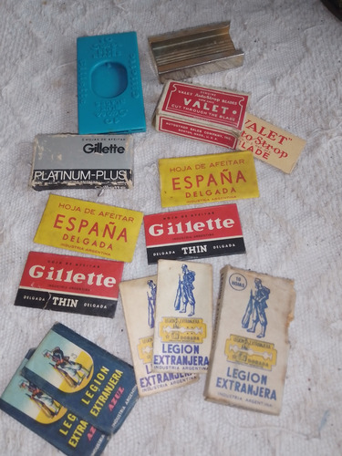 Lote Colección Gillette Legión Extranjera Porta Hoja Afeitar