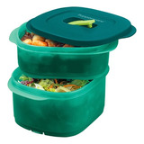 Marmita Cristalwave Quadrada 500+800 Ml Tupperware