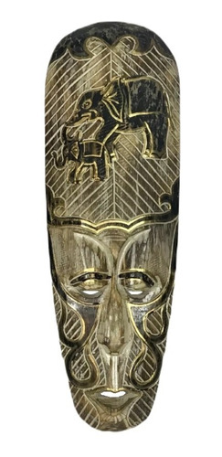 Carranca Decorativa De Parede Máscara Enfeite Bali 50cm