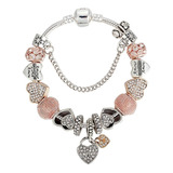 Pulsera Charm Corazones Amor  #pch7