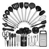 Kit Espátulas Silicona Chef 34 Pzs Umite Chef - Acero