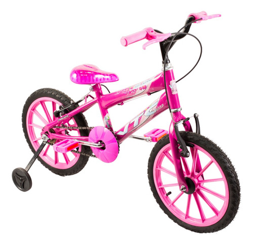 Bicicleta Aro 16 Menina Rosa