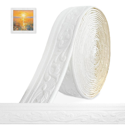 10m Rollo Moldura Zoclo Pared Papel Tapiz Adhesivo Flexible