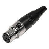 Venetian La1069-4 Mini Xlr Canon 4 Hembra Conector Tip Shure