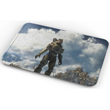 Tapete Halo Master Chief Frente Nubes Baño Lavable 50x80cm