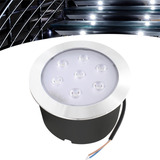 Balizador Spot Led Embutir Chão Piso Jardim 7w Ip65 Frio