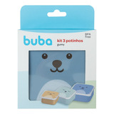 Kit 3 Potes Potinhos Infantil  Bpa Free Papinha Lanche Buba