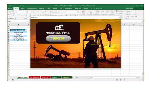 Excel Para Registro De Tareas En Yacimientos Petrolíferos 