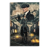 Quadro Tommy Shelby Peaky Blinders Decorativo Grande 80x60cm