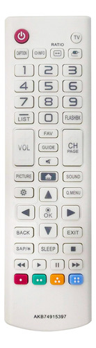 Control Remoto Para Televisor Tv Generico LG Akb74915397 Blanco 