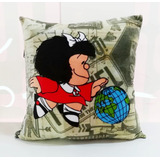 Cojin Mafalda Mundo Cojín Decorativo Mafalda Personalizados