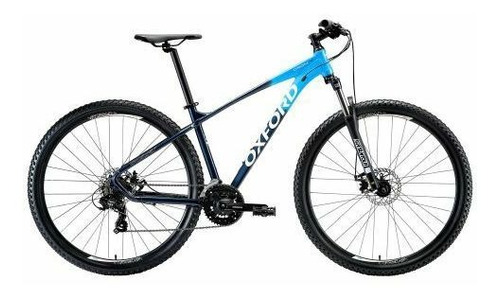 Mountain Bike Masculina Oxford Lumina Orion 4  2022 R29 L 21v Frenos De Disco Mecánico Cambios Shimano Tourney Color Azul Cyan