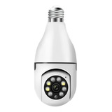 Câmera Lampada Giratoria 360 Wifi Para Casa Etc Filma Tudo.