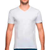 Camiseta Cotton Rib Manga Corta Cuello En V Jockey Usa Flex