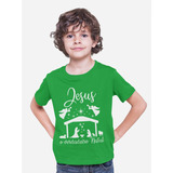 Camiseta Infantil Jesus O Verdadeiro Natal Presépio