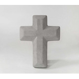 Cruz Estilizada De Concreto - Arte Sacro Moderno Minimalista