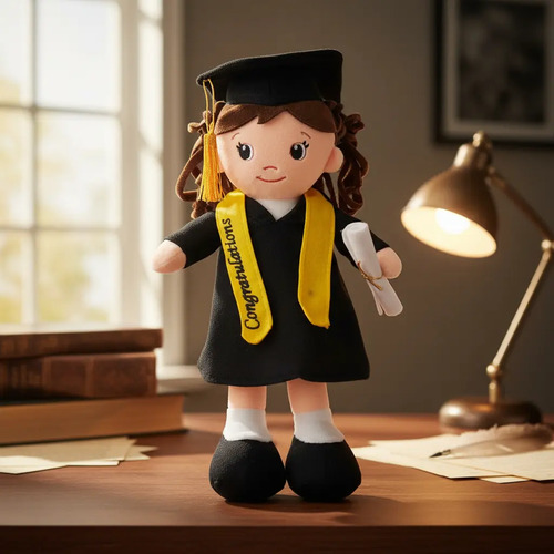 Peluche Graduación Toga Y Birrete Niña Niño
