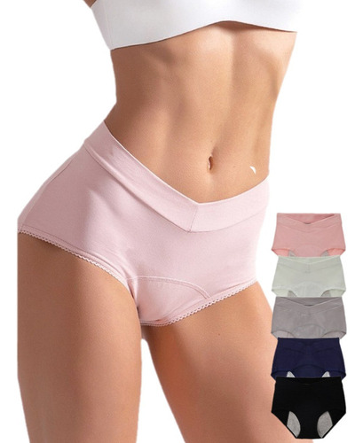 Bragas Menstruales A Prueba De Fugas De Talla Grande, 5 Piez