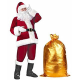 Disfraz Hombre - Traje De Navidad De Santa Claus Barba Hombr
