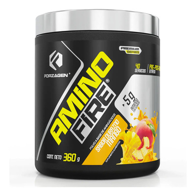 Forzagen Eaa Amino Fire 360g | Con L-glutamina + Energía Sabor Durazno\u002FMango | MercadoLibre