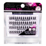 Pestañas Postizas Ardell Double Up, Sin Nudos, Color Negro M