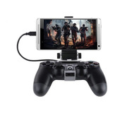 Soporte Clip De Celular Smarphone Para Control Ps4 + Cable