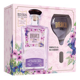 Gin Draco Hibiscus + Taça De Vidro 600 Ml - Kit Presente