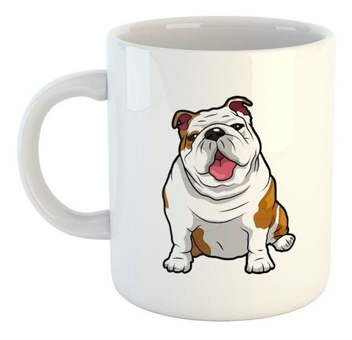Taza De Ceramica Bulldog Ingles Dibujo