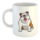 Taza De Ceramica Bulldog Ingles Dibujo