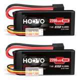 Hoovo 2s Shorty Lipo Battery Mah 100c 7.4v Rc Lipo Batería.