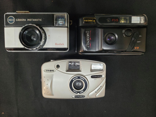 Conjunto De Câmeras Kodak Insta Yashica Novacam Tron Linea