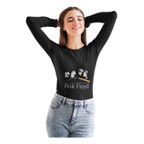 Polera Larga Dama Pink Floyd Banda Algodon Estampado