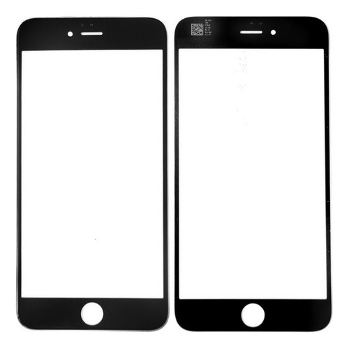 Tela Vidro iPhone 6s Plus Preto Sem Cola Oca - Envio Rápido