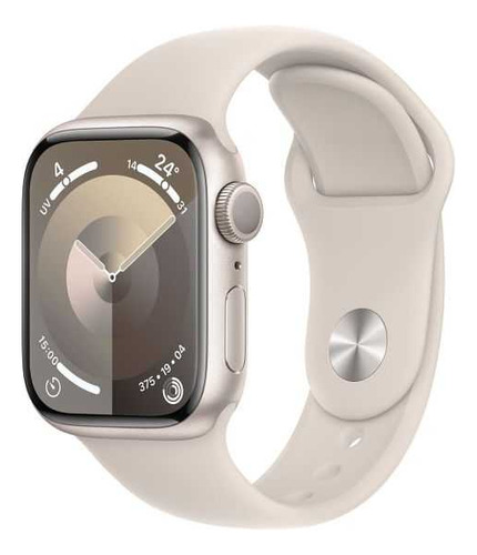 Apple Watch 9 41mm Starlight Aluminum Case M/l Starlight