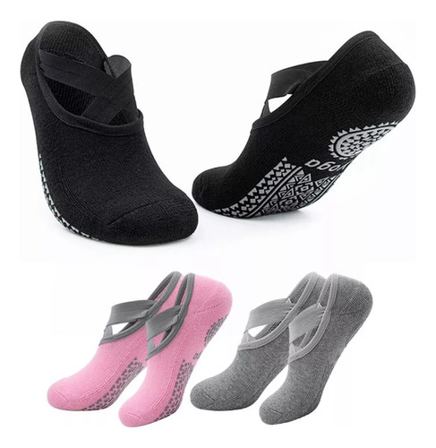 Calcetines Antideslizantes Yoga Pilates Maita Set 3 Pares