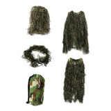 Conjunto De Uniforme De Traje Ghillie Para Niños Con Bolsa