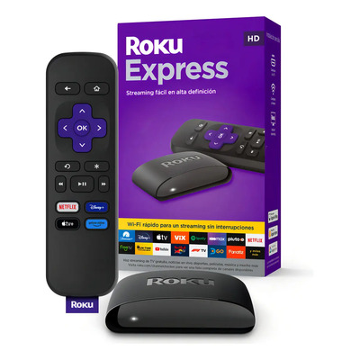 Roku Express 3960 Hd | Convertir Tu Tv En Smart | Tv Box | Chromecast | Apple Tv | Aparato Para Transformar El Tv Para Ver Netflix Y Youtube | Amazon Tv Stick. | Envío gratis