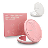 Espejo Para Maquillaje Luz Led Bolsillo Portatil 1x5 Aumento