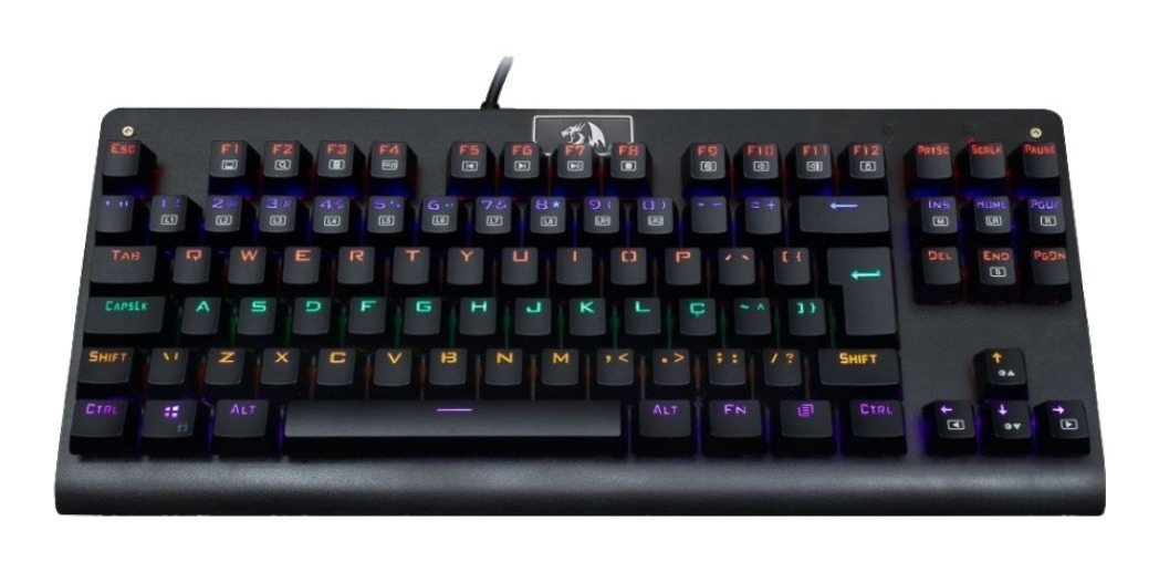 TECLADO MECANICO REDRAGON DARK AVENGER SWITCH RED K568RGB-1  NEGRO ESPAÑOL