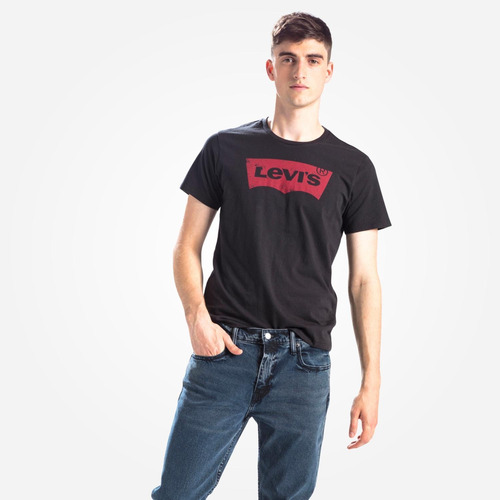 Levis® Graphic Set-in Neck Black