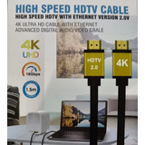 Cable Hdmi 4k Uhd Hdtv 2.0 Alta Velocidad 18 Gbps 1.5 Metros