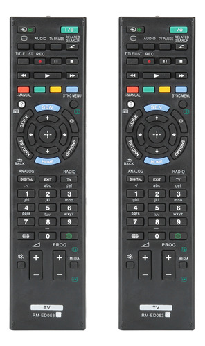 Control Remoto De Tv Multifuncional De 2 Piezas Para Sony Te