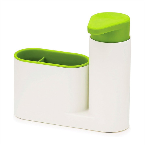 Dispenser Detergente Jabon 2 En 1 Porta Esponja Cocina Baño