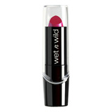 Lápiz Labial Wet N Wild Silk Finish Lipstick Acabado De Seda Color 527b Fuchsia With Blue Pearl