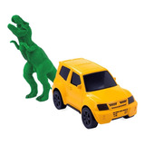 Carrinho Com Dinossauro Jurassic Adventure Park Super Toys